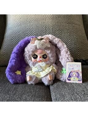 bb3 purple bunny plush pendant